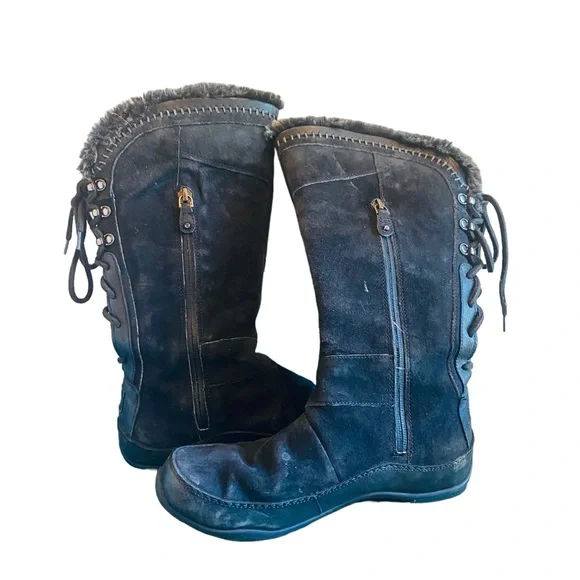 The North Face Women’s Janey Black Waterproof Winter Boots Size 7 - Picture 3 of 8